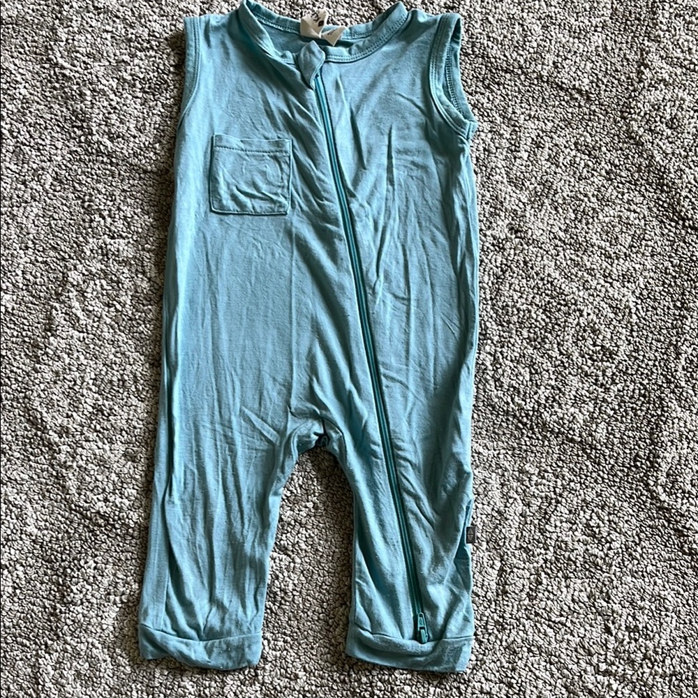 KYTE BABY Blue Sleeveless Baby Romper. 6-12 months